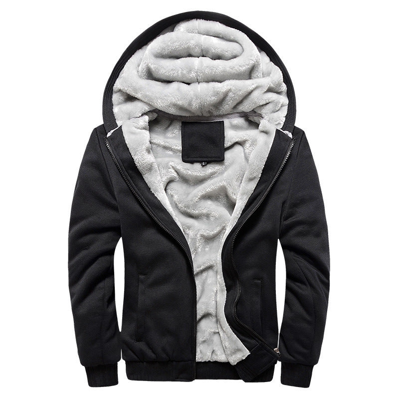 Mens Winter Insulated Zip Up Hooded Jacket - Thick & Padded for Ultimate Warmth, Stylish & Comfortable, High-Performance Best Seller - Ideal for Cold Weather
