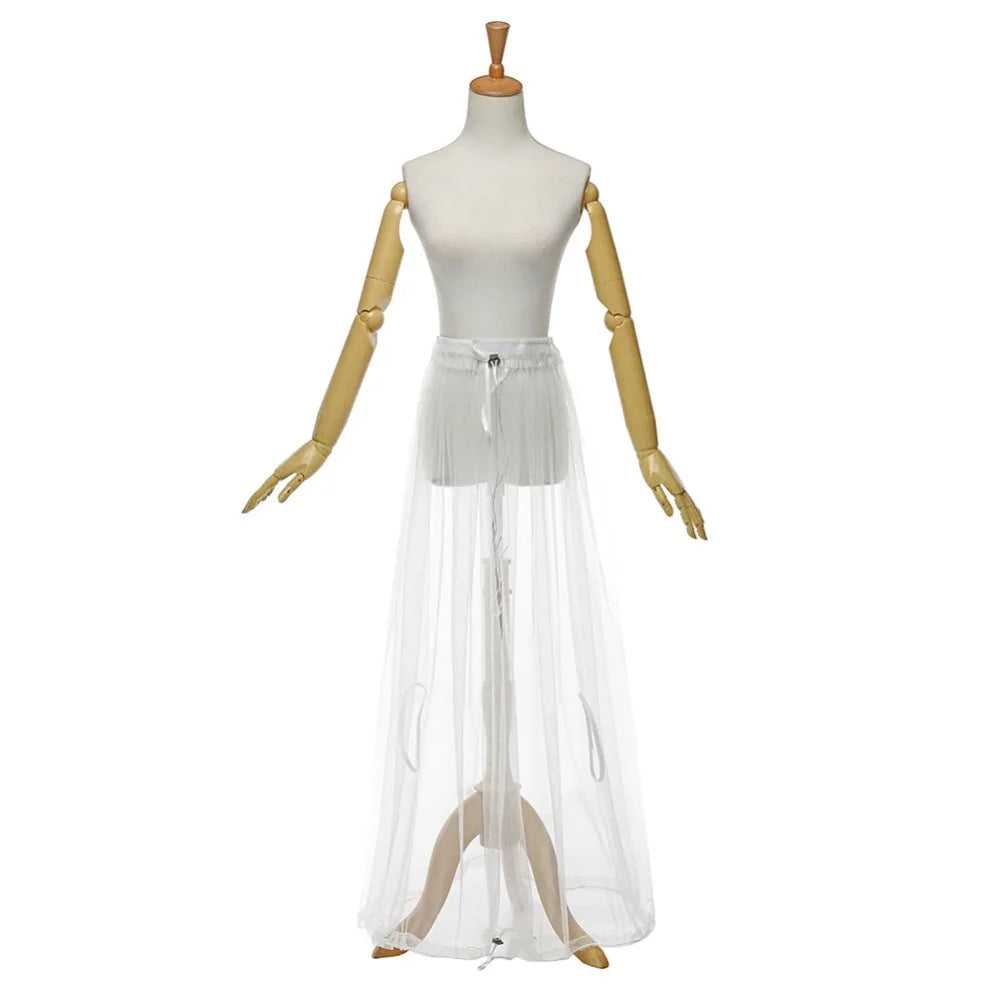 In Stock Gather Skirt Slip New Bridal Wedding Dress Petticoat for Toilet Underskirt Save You From Water 2018