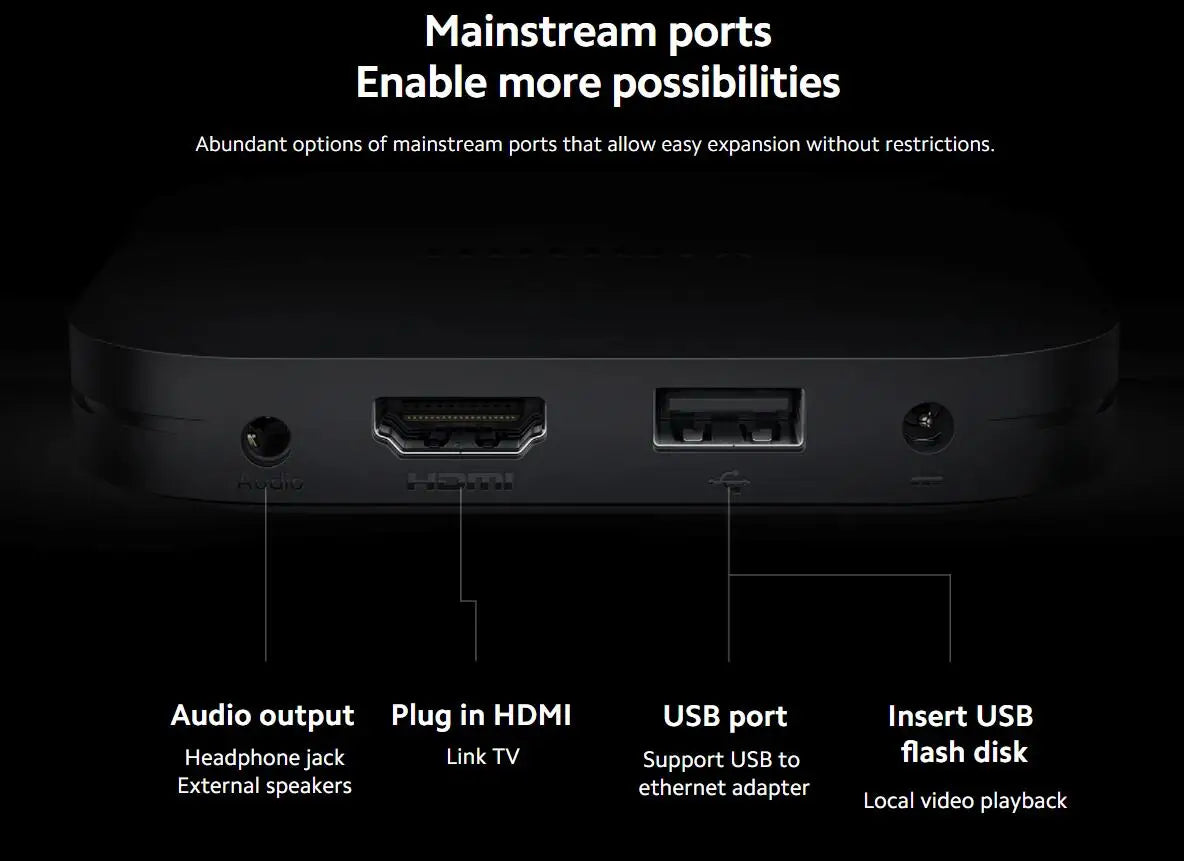 Xiaomi Mi TV Box S 3rd / 2nd Gen, Android Smart TV Box Media Player 4K UHD Google TV Dolby Vision HDR10+ Google Assistant BT5.2