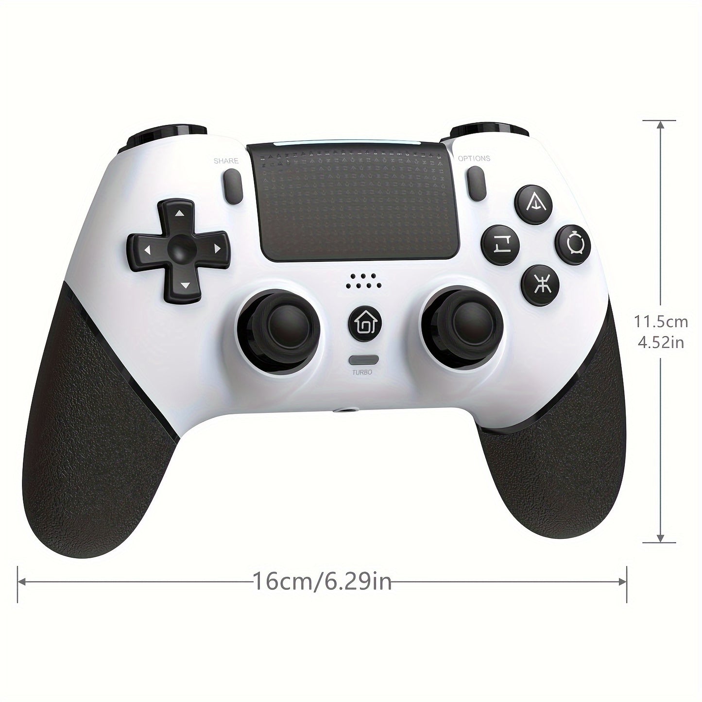 DOBE FOMIS ELECTRONICS Wireless Controller for PS4/PS4 Pro/PS4 Slim - No Drift, Hall Effect Joysticks, 3.5mm Speaker Jack, 6-Axis Motion Sensor, Programmable Turbo Function