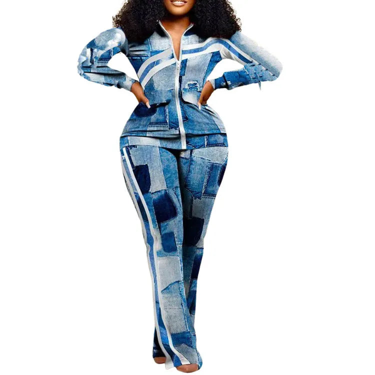 2025 Autumn Sports Sweatshirt Tops and Pants Set Women Matching Two Piece Set Ladies Streetwear Plus Size Outfits Tracksuit