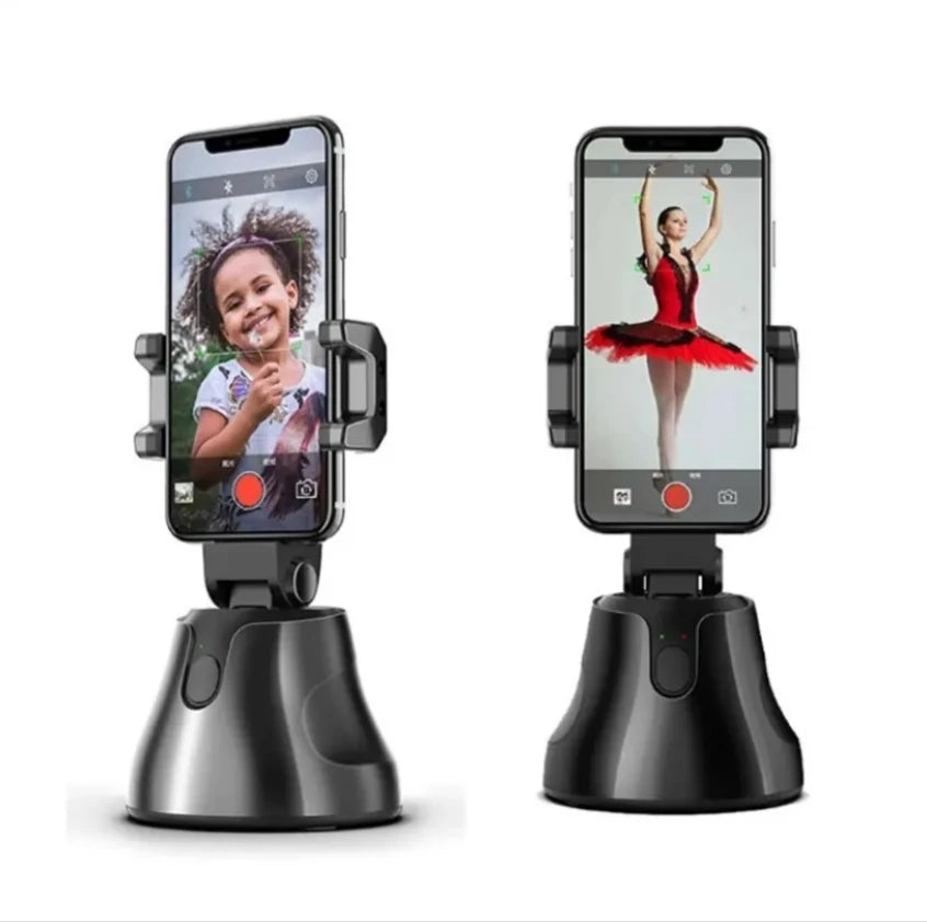 2025 Portable All-in-One Smart Selfie Stick Auto 360 Degree Rotates Face Object Tracking Wireless Vlog Shooting Smartphone Desk