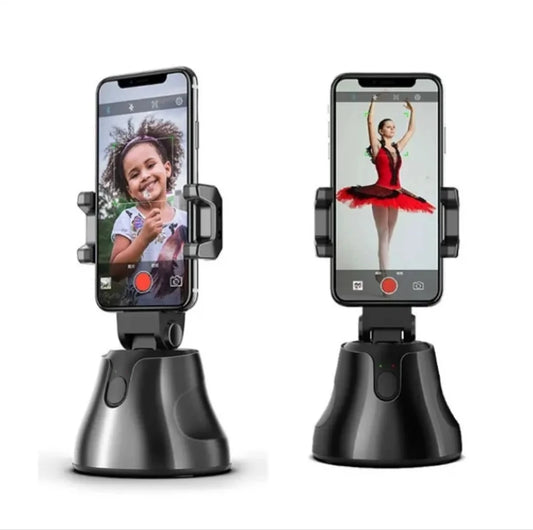 2025 Portable All-in-One Smart Selfie Stick Auto 360 Degree Rotates Face Object Tracking Wireless Vlog Shooting Smartphone Desk