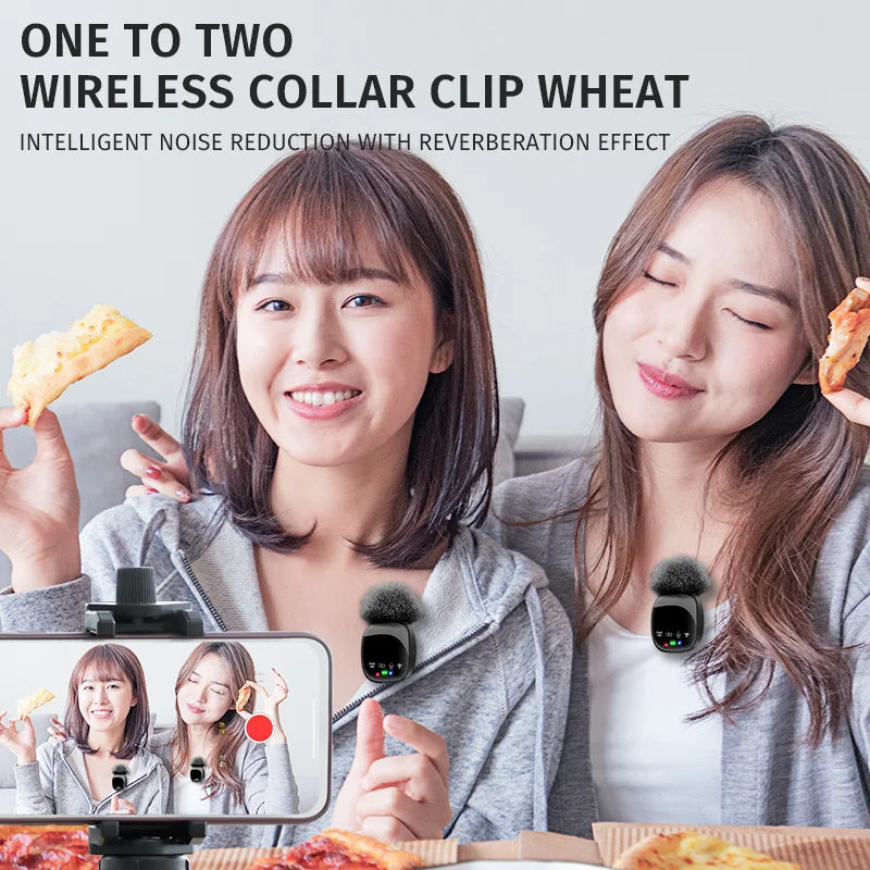 R8 Professional Single Micro Phone Auto Noise Reduction for Phone Video Recording Interview Vlog Mini Wireless Lavalier Mic