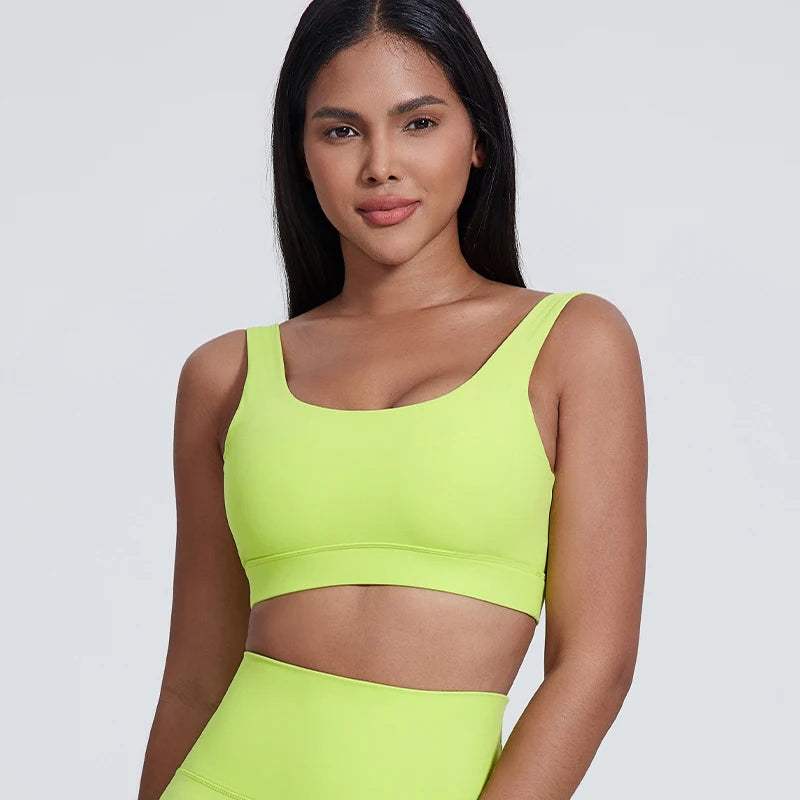 New Breathable Soft Elasticity Plus Size Backless Padded Yoga Bra Gym Fitness High Impact Shockproof Sports Bra for Women