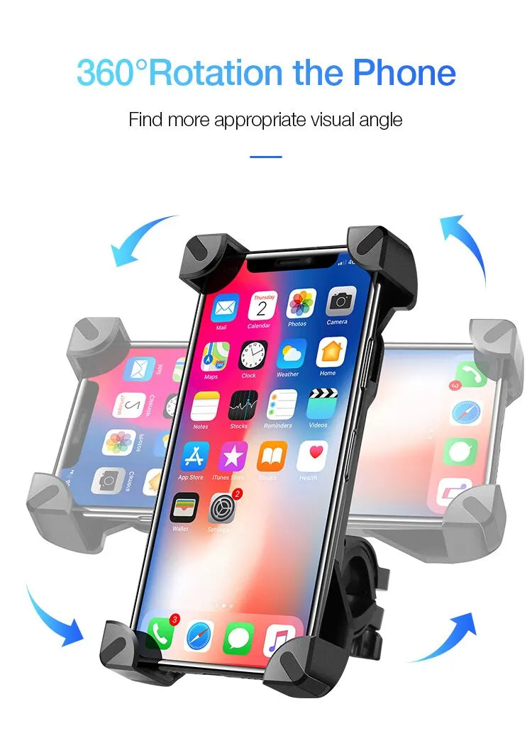 Phone Holder Clip Bracket Electric Scooter Case Universal MTB Road Bike Phone Holder Bicycle Accessories