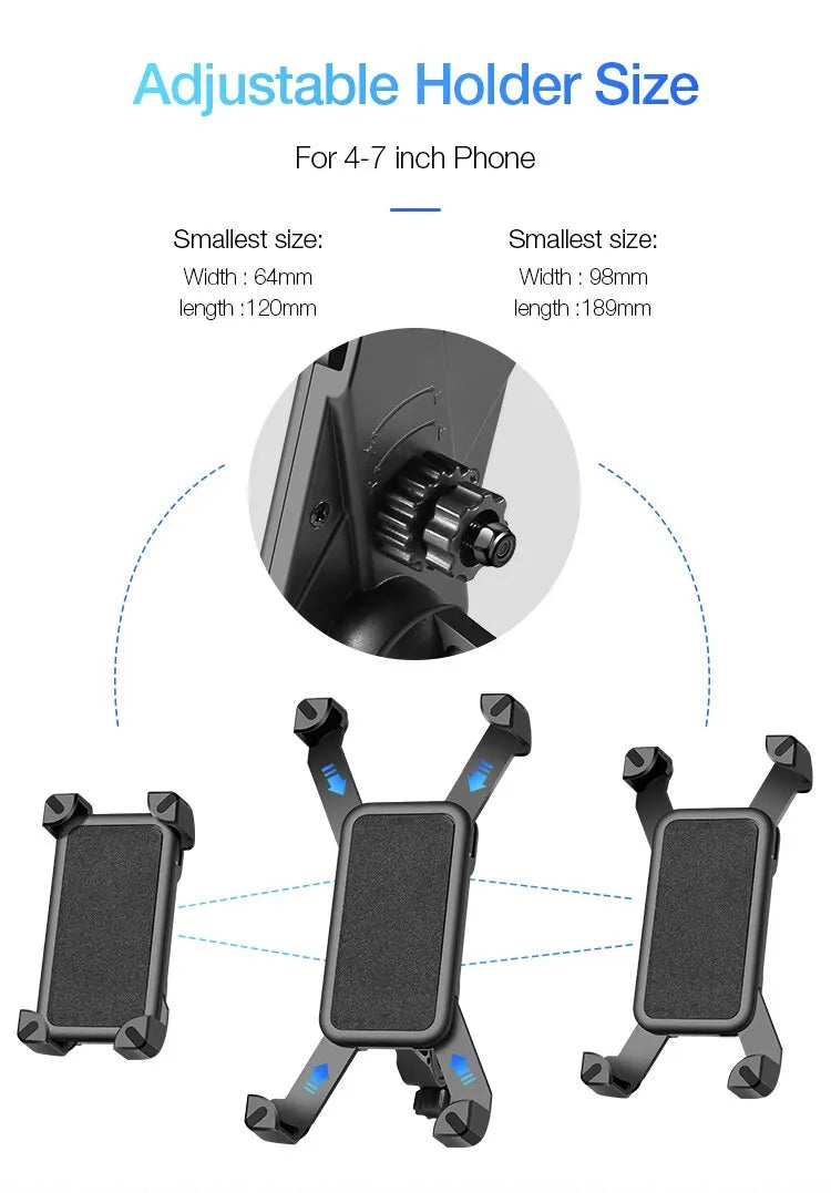 Phone Holder Clip Bracket Electric Scooter Case Universal MTB Road Bike Phone Holder Bicycle Accessories