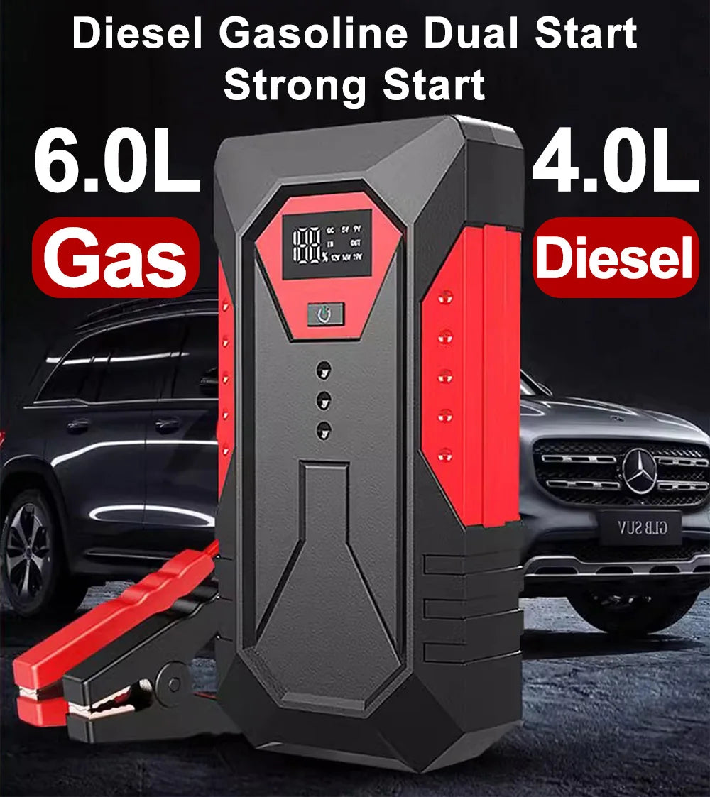 GKFLY 18000mAh Car Jump Starter Portable Power Bank Car Battery Booster 12V Car Starting Device for Petrol  6.0L Diesel 4.0L