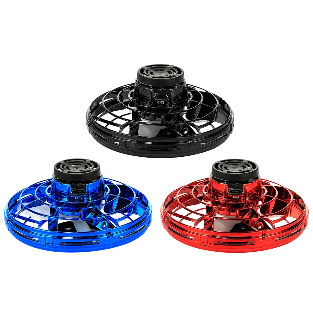 Helicopter Spinner Toy 360° Rotating Flying Fingertip Spinners 100mAh with LED Lights for Adult Kids Decompression Toy
