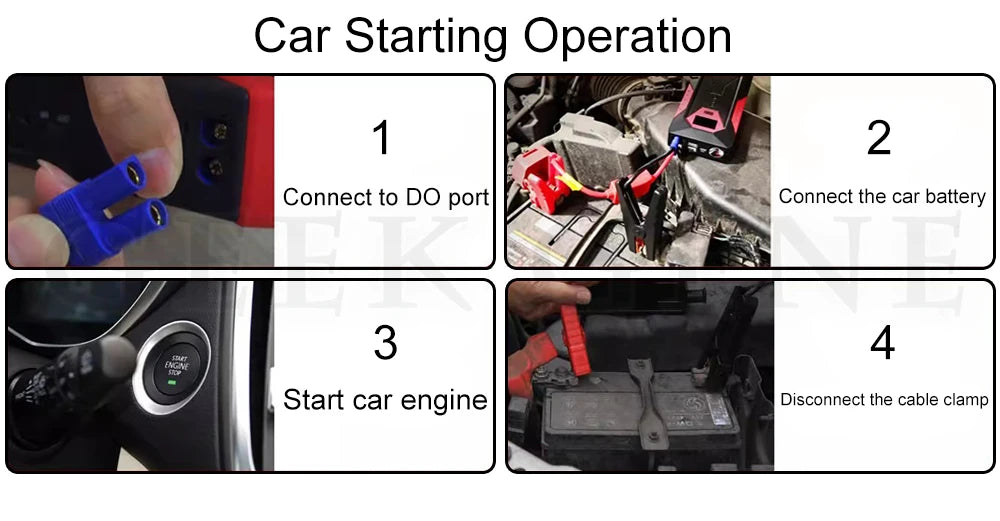 GKFLY 18000mAh Car Jump Starter Portable Power Bank Car Battery Booster 12V Car Starting Device for Petrol  6.0L Diesel 4.0L