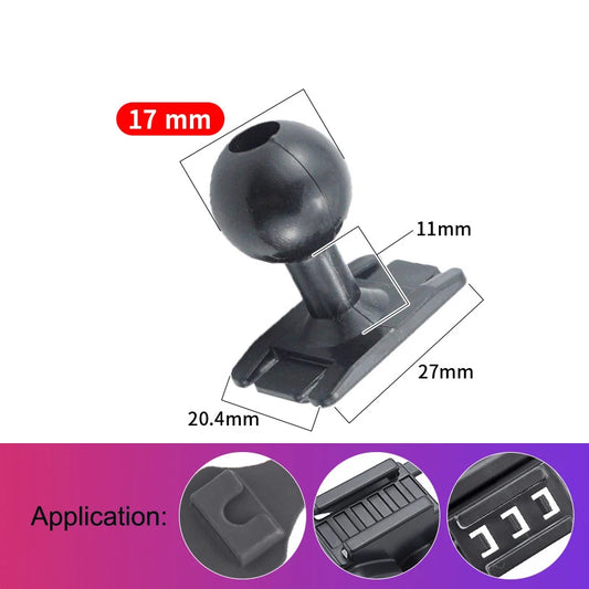 Phone Brackets Accessores 17mm Ball Head, A/C Outlet Clamp for Phone Stand Holders Accessories