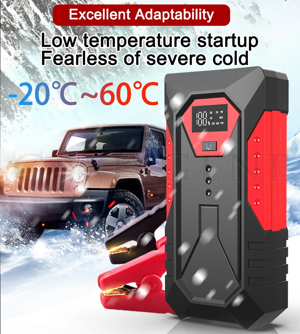 GKFLY 18000mAh Car Jump Starter Portable Power Bank Car Battery Booster 12V Car Starting Device for Petrol  6.0L Diesel 4.0L