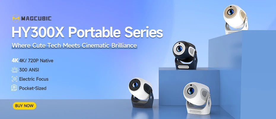 Magcubic Native 1080P 650ANSI 4K Android11 L018 Projector With Auto Keystone Correction Focus Wifi6 BT5.2 Portable Movie Outdoor