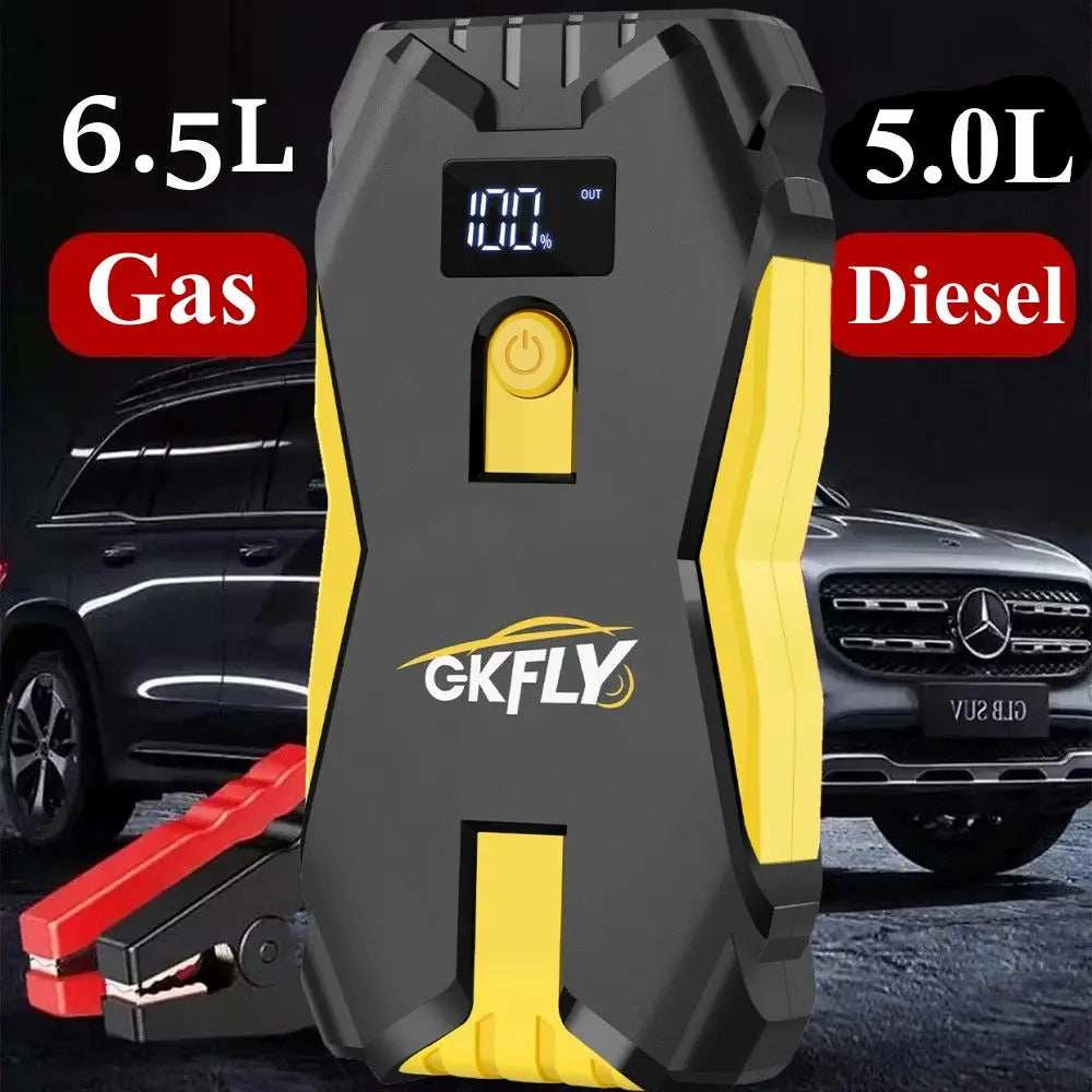 GKFLY 18000mAh Car Jump Starter Portable Power Bank Car Battery Booster 12V Car Starting Device for Petrol  6.0L Diesel 4.0L
