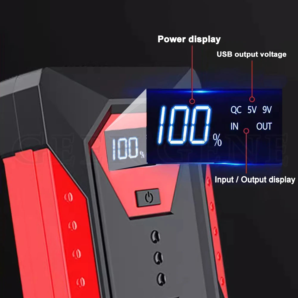 GKFLY 18000mAh Car Jump Starter Portable Power Bank Car Battery Booster 12V Car Starting Device for Petrol  6.0L Diesel 4.0L