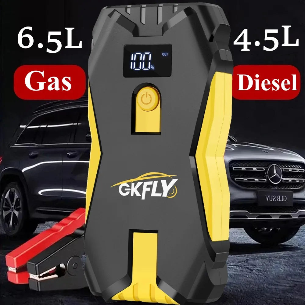 GKFLY 18000mAh Car Jump Starter Portable Power Bank Car Battery Booster 12V Car Starting Device for Petrol  6.0L Diesel 4.0L