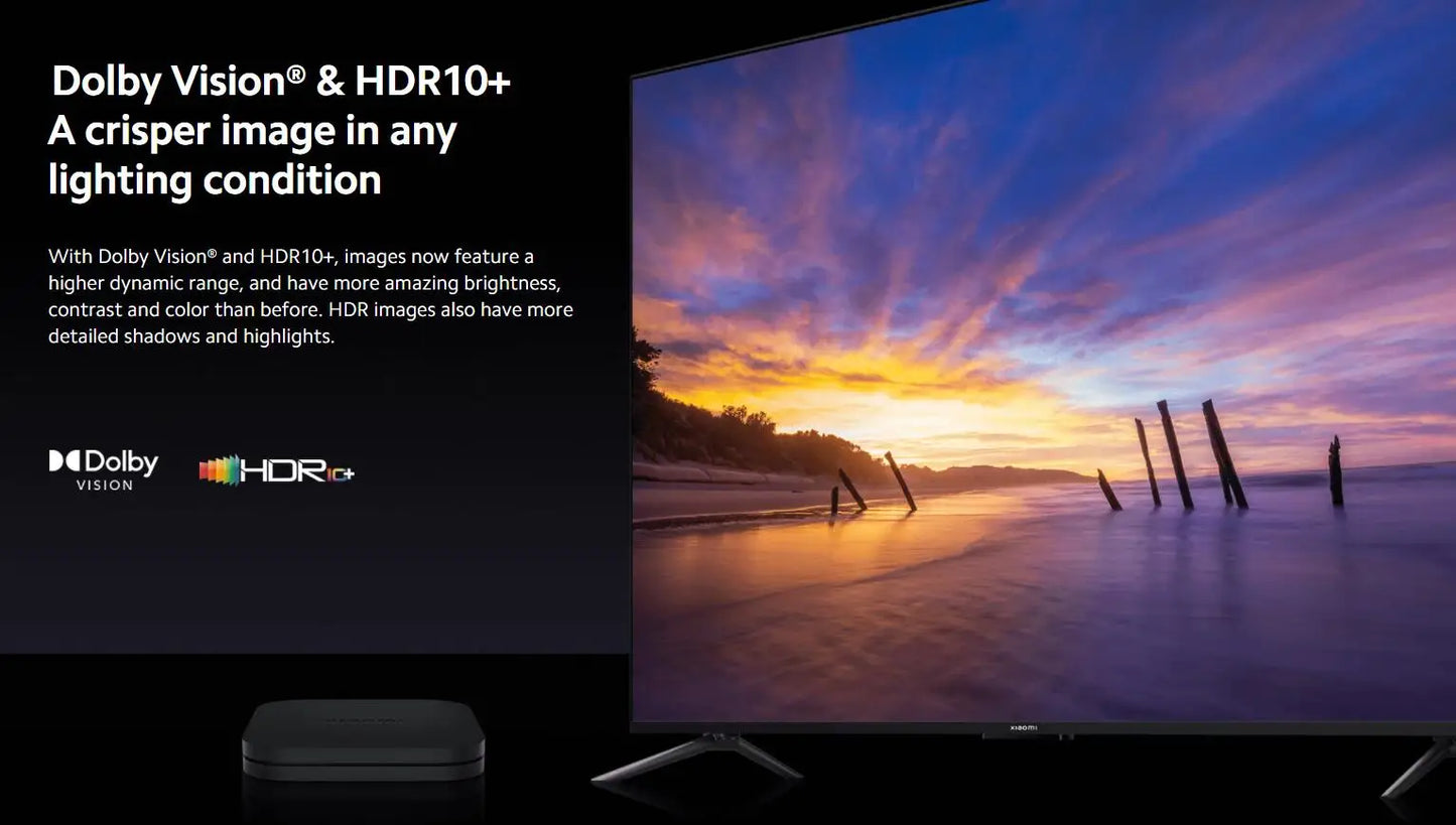 Xiaomi Mi TV Box S 3rd / 2nd Gen, Android Smart TV Box Media Player 4K UHD Google TV Dolby Vision HDR10+ Google Assistant BT5.2