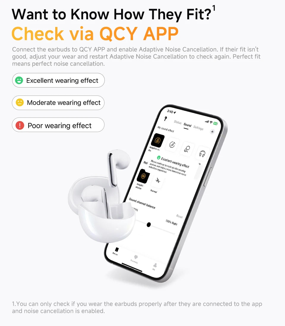 QCY HT10 AilyBuds Pro+ Wireless Bluetooth Earbuds Hi Res LDAC Adaptive Audio ANC Active Noise Cancellation Earphone 28H