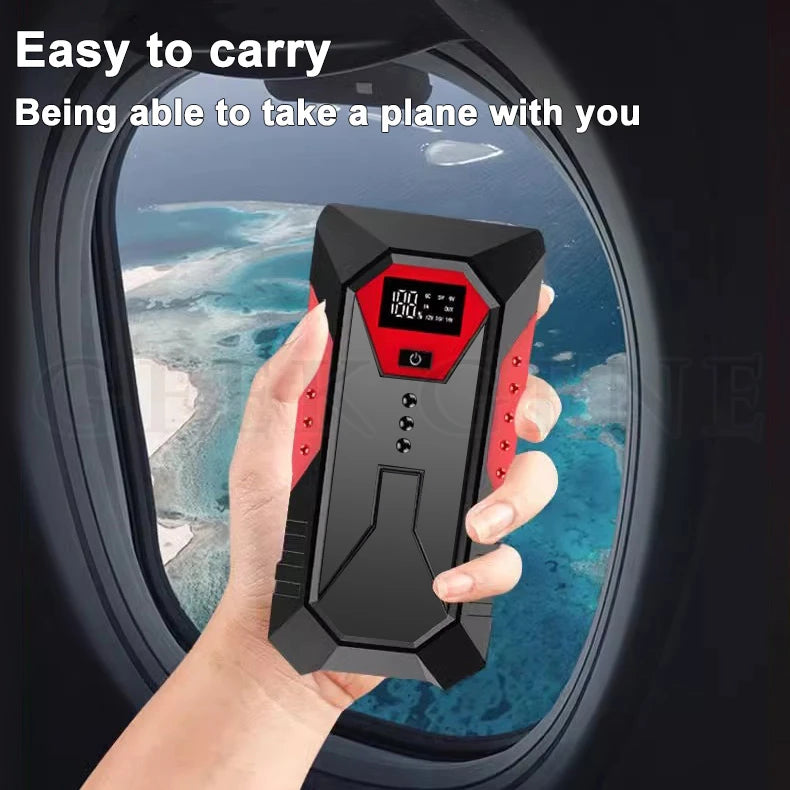 GKFLY 18000mAh Car Jump Starter Portable Power Bank Car Battery Booster 12V Car Starting Device for Petrol  6.0L Diesel 4.0L