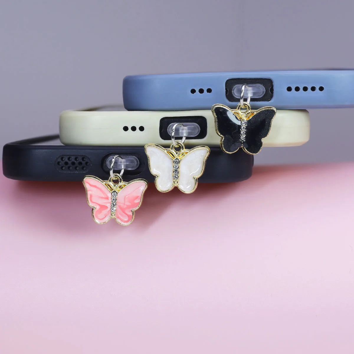 3 pieces of dust-proof mobile phone accessories, hanging accessories, phone cases, pendants, beautiful mobile phone accessories