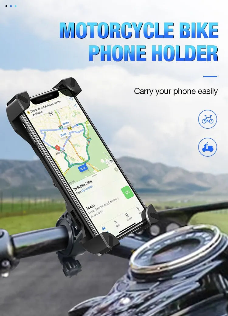 Phone Holder Clip Bracket Electric Scooter Case Universal MTB Road Bike Phone Holder Bicycle Accessories