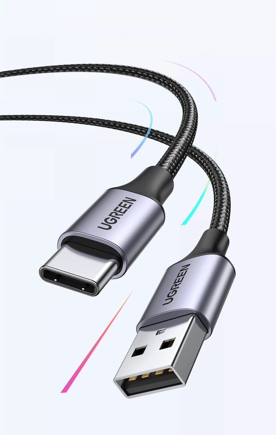 UGREEN 3A USB Type C Cable For Xiaomi Samsung Galaxy S24 Fast Charging USB Charging Data Cable 18W For iPhone 15 iPad Poco USB C