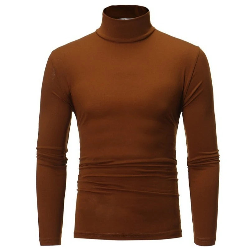 Spring Thin Men Turtleneck Sweaters Black Pullovers Clothing for Men Cotton Harajuku Knitted Sweater Male Solid Pull Hombre Tops